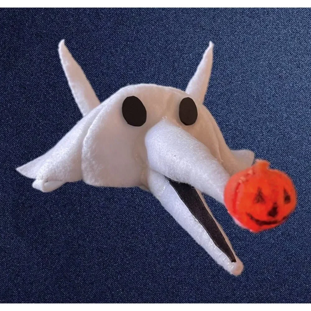 Nightmare Before Christmas Zero Costume Hat Pet/Dog Light Up Nose!